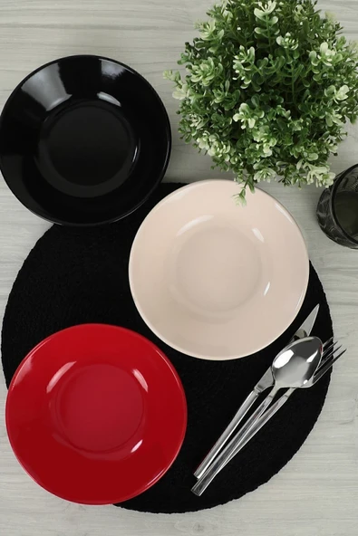 Keramika Noble Hitit Yemek Tabağı 18 Cm 6 Adet 030/650 - 3