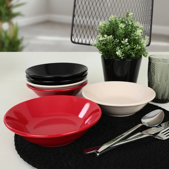 Keramika Noble Hitit Yemek Tabağı 18 Cm 6 Adet 030/650 - 3