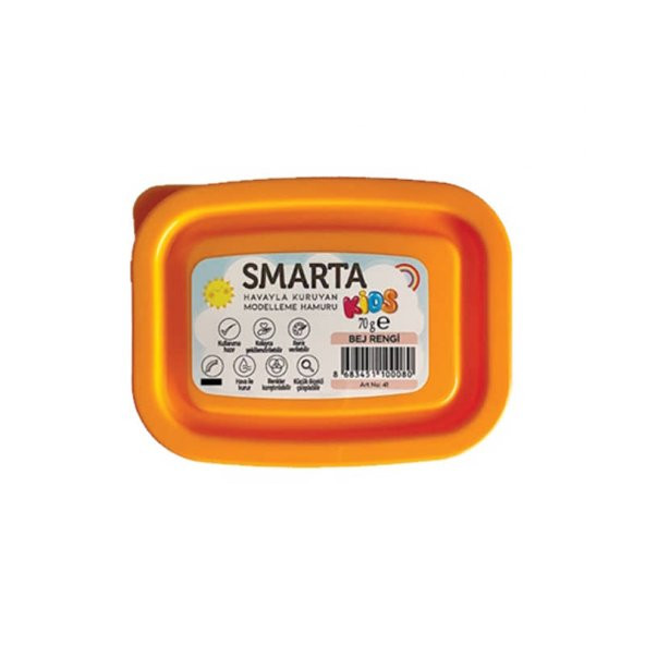 Smarta Kids Havayla Kuruyan Modelleme Hamuru Ten Rengi (Bej) 70 gr