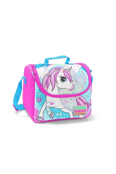 Coral High Unicorn Desenli Beslenme Okul Çantası Kalemlik + Çelik Termos - 3