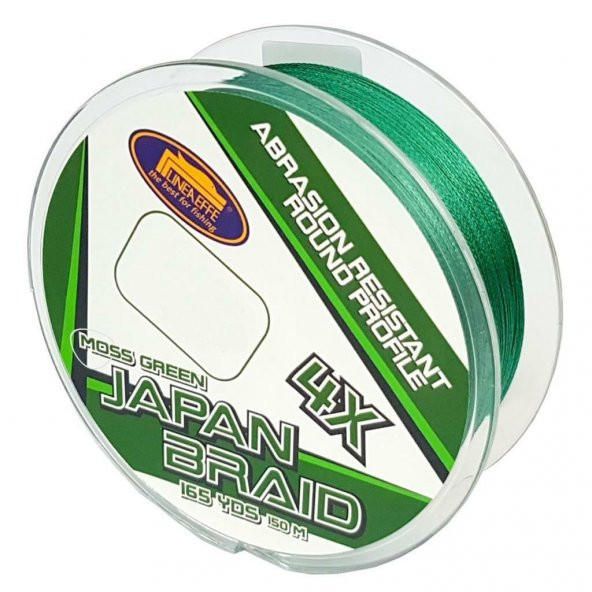 Lineaeffe Japan Braid 4x 150m 4 Kat İp Misina Yeşil