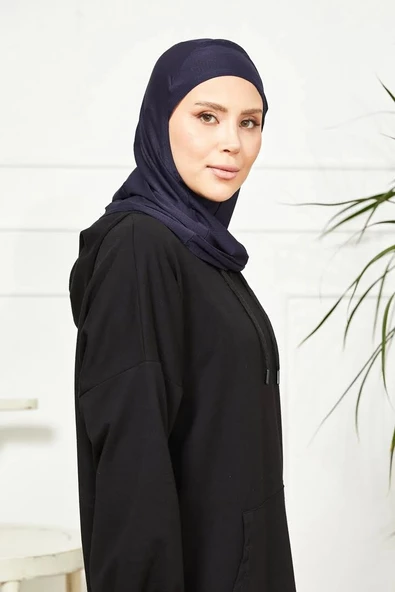 Vesla Hıjab Spor Kaydırmaz Bone, Başörtüsü 00887  LACİVERT