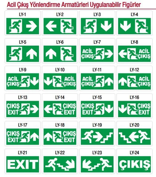 Arsel Sfs SFS24-3-L Acil Çıkış Yönlendirme Armatürü Sürekli ve Kesintide 180 Dak. Yanan 10xF LED - 4