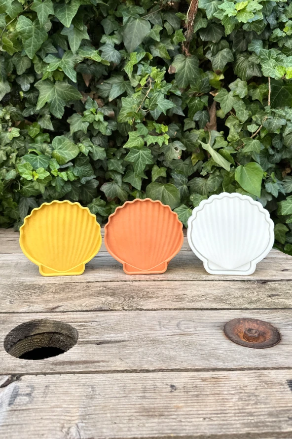 Deniz Kabuğu Şekilli Tepsi Kalıbı (124mmx119mmx8mm) (Silikon) ( 1 Adet ) - Resim 5