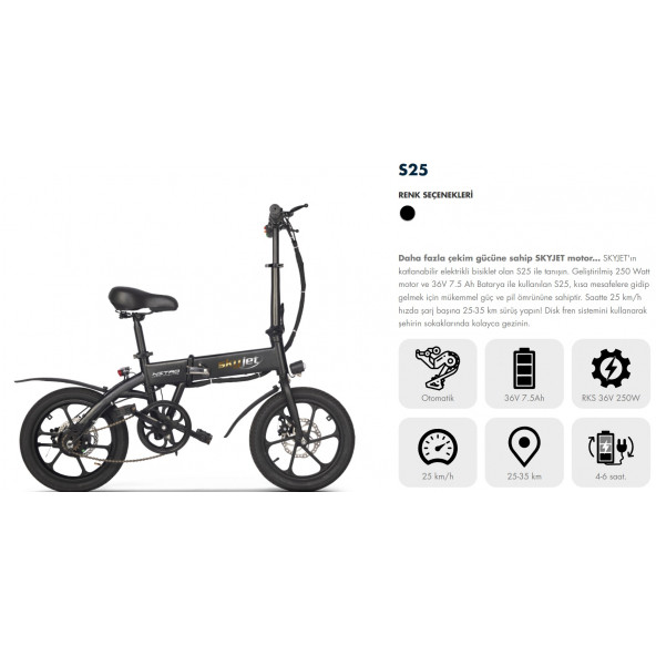 SKYJET S25 ELEKTRİKLİ BİSİKLET - 2