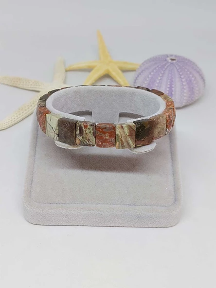 Riyolit Taşı Unisex Bileklik - Resim 2