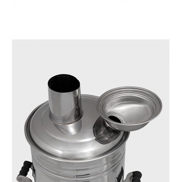 Sözenler Semaver 4 lt. Krom Odunlu Ayrılabilir KS13 FIRAT ( Taşıma Çantalı ) - 2