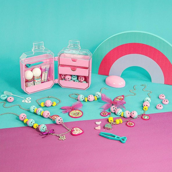 Crazy Chic Parfümlü Takılar Takı Yapım Seti İnce Motor Becerisi Geliştiren Oyuncaklar - 4