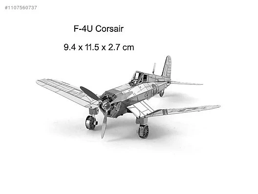 3D Model Metal Puzzle Uçak el yapımı Bulmaca yetişkin çocuk oyuncak tarzı hediye