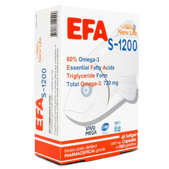 New Life S-1200 Omega 3 Takviye Edici Gıda 45 Kapsül ürün görseli