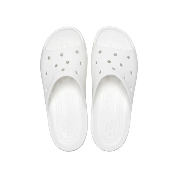Crocs Classic Platform Slide Kadın Terlik Beyaz 208180-100 - 6