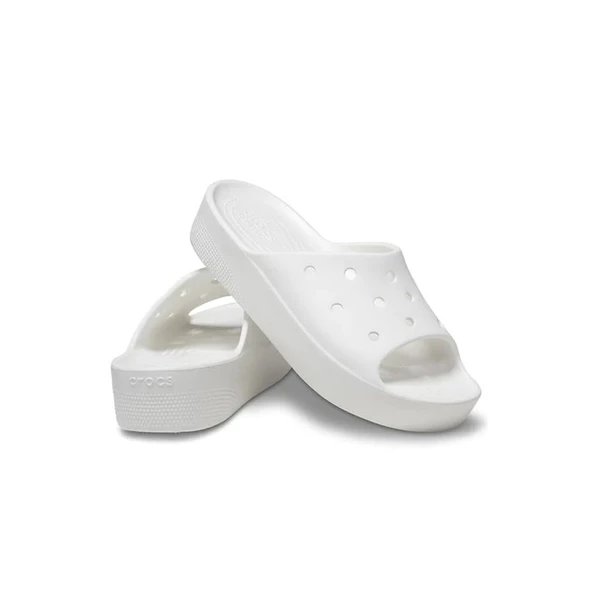 Crocs Classic Platform Slide Kadın Terlik Beyaz 208180-100 - 7