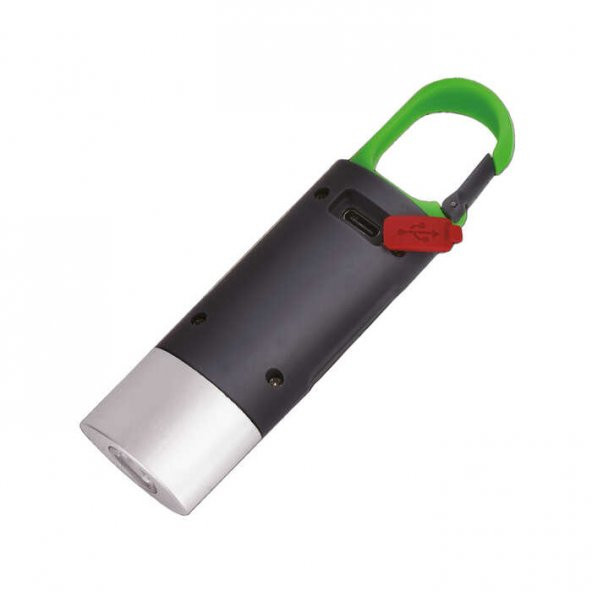 Panther Anahtarlık Klipsli LED El Feneri USB Şarjlı PT-926 - 2