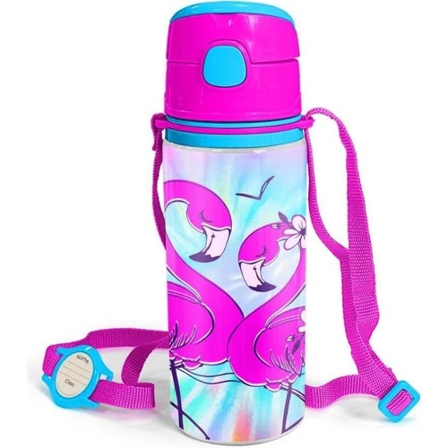 Coral High Flamingo Baskılı Beslenme Okul Çantası Kalemlik + Matara - 4