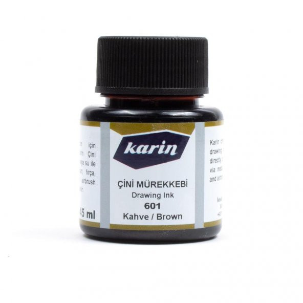 Karin Çini Mürekkebi 45ml 601 Kahverengi ürün görseli 1