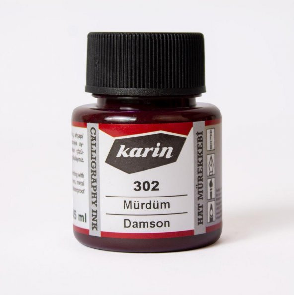 Karin Hat Mürekkebi 45ml Mürdüm 302 ürün görseli 1