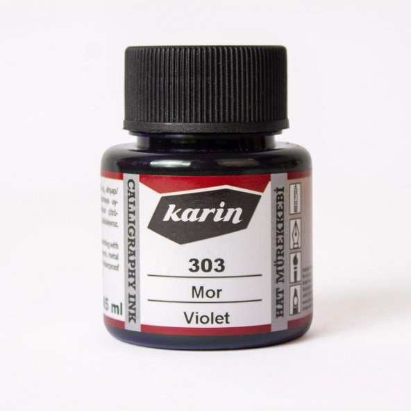 Karin Hat Mürekkebi 45ml Mor 303 ürün görseli 1
