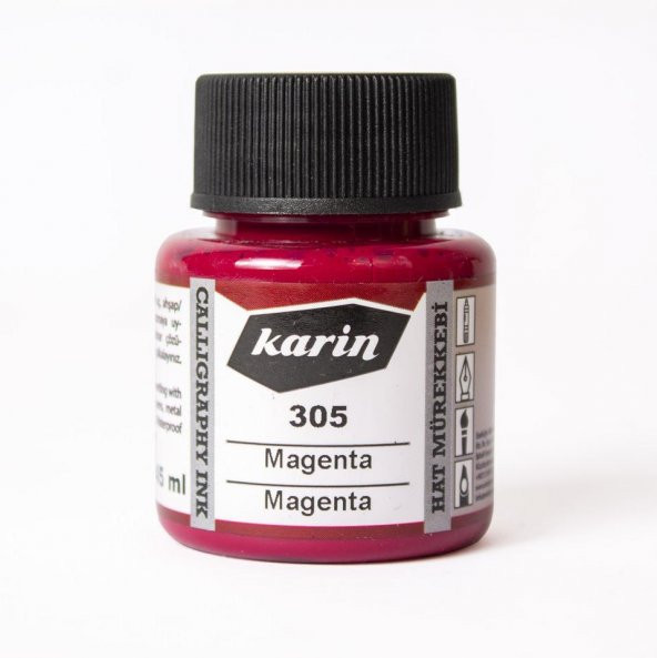 Karin Hat Mürekkebi 45ml Magenta 305 - 1