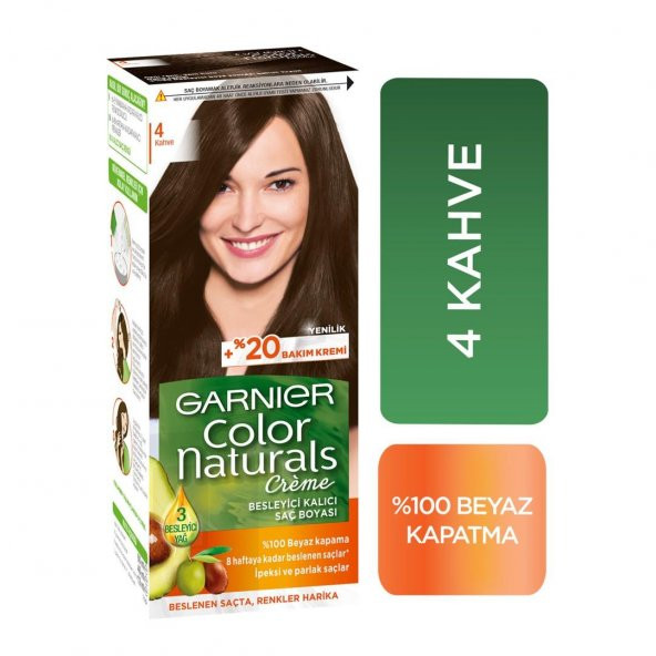 Garnier Color Naturals Saç Boyası 4 Kahve