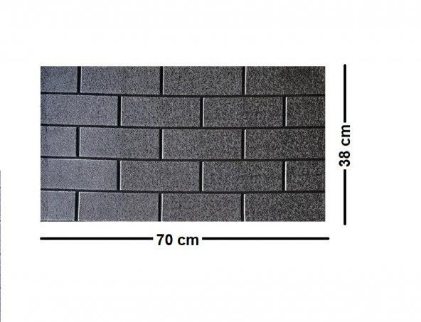 Renkli Duvarlar 70x38cm (0,26m2) Ofis Salon Oda Siyah 3D Kendinden Yapışkanlı Duvar Kağıdı Paneli NW87 - 2