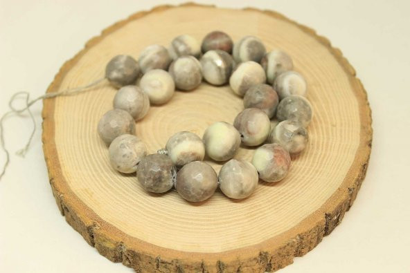 Jasper Taşı YARIM Dizi 14-15mm Aralığı (25870) (18cm uzunluğundadır) ürün görseli