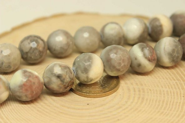 Jasper Taşı YARIM Dizi 14-15mm Aralığı (25870) (18cm uzunluğundadır) - Resim 2