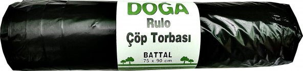 Ecoplast Battal Boy Siyah Çöp Torbası Poşeti - 300 Gr. - 75 x 90 Cm / 10 Adetlik 20 Rulo / Koli - 2