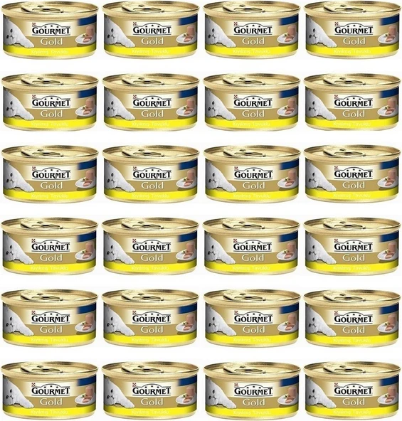 Gourmet Gold Kiyilmiş Tavuk Etli Yetişkin Kedi Konservesi 85 Gr 24 Adet - 1