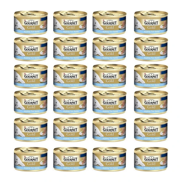 Gourmet Gold Kiyilmiş Ton Balıklı Yetişkin Kedi Konservesi 85 Gr 24 Adet - 1