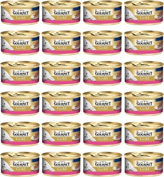 Gourmet Gold Kiyilmiş Sığır Etli Yetişkin Kedi Konservesi 85 Gr 24 Adet ürün görseli