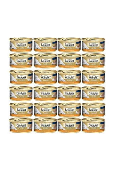 Gourmet Gold Kiyilmiş Hindi Etli Yetişkin Kedi Konservesi 85 Gr 24 Adet