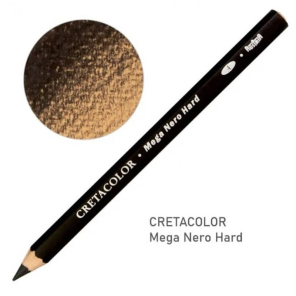 Cretacolor Mega Nero Pencil Hard Yağlı Kömür Kalem 461 48