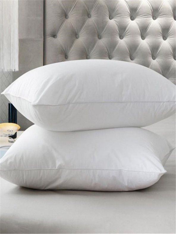 SUVAY Silikon Yastık 2li 50x70 cm 900 Gram Silikonlu Elyaf Dolgulu Beyaz Antibakteriyel Yastık