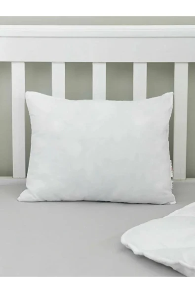 SUVAY Bebek Yastığı Silikon Elyaf Dolgulu 35x45 cm 225 Gram Silikonlu Beyaz Antibakteriyel Bebek Yastığı - 2