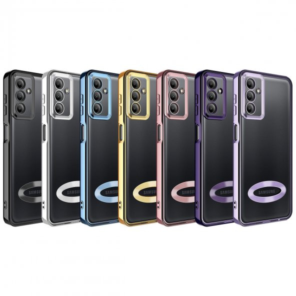 Galaxy A54 Kılıf Kamera Korumalı Logo Gösteren Zore Omega Kılıf - 11