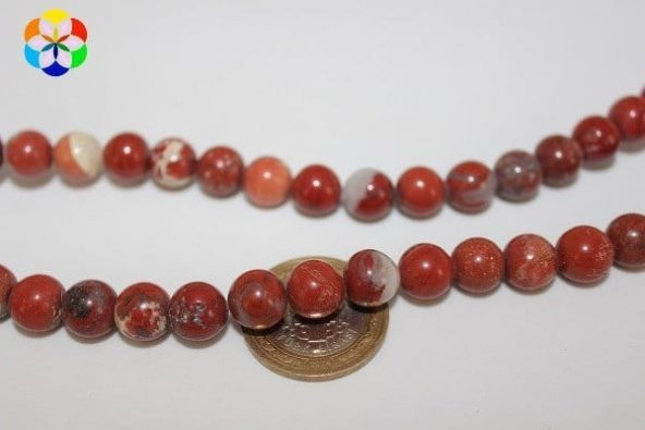 Jasper Taşı YARIM Dizi 10mm (14255) (18cm uzunluğundadır) - Resim 2