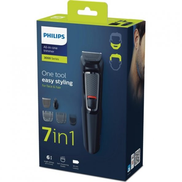 Philips Multigroom 3000 Serisi MG3720/15 7'si 1 Arada Erkek Bakım Seti - 8