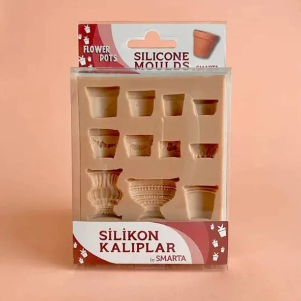 Smarta Silikon Kalıp Çiçek Saksıları - Flower Pots SK1013002