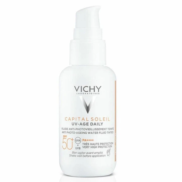 Vichy Capital Soleil UV SPF50+ Yaşlanma Karşıtı Renkli Güneş Kremi 40 ml