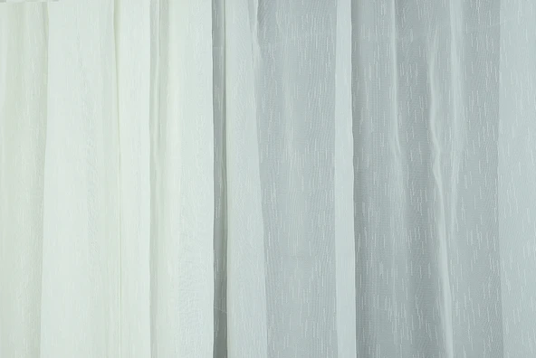 BRS MODEL KREM RENK TEK KANAT Hazır dikilmiş Pileli Fon Perde 300*260 cm - Resim 3