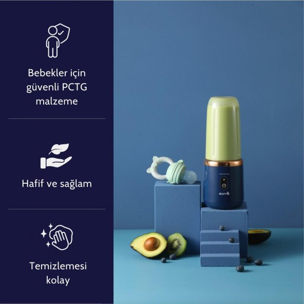 DEERMA DEM-NU6 PORTATİF ŞARJLI KİŞİSEL BLENDER - 5