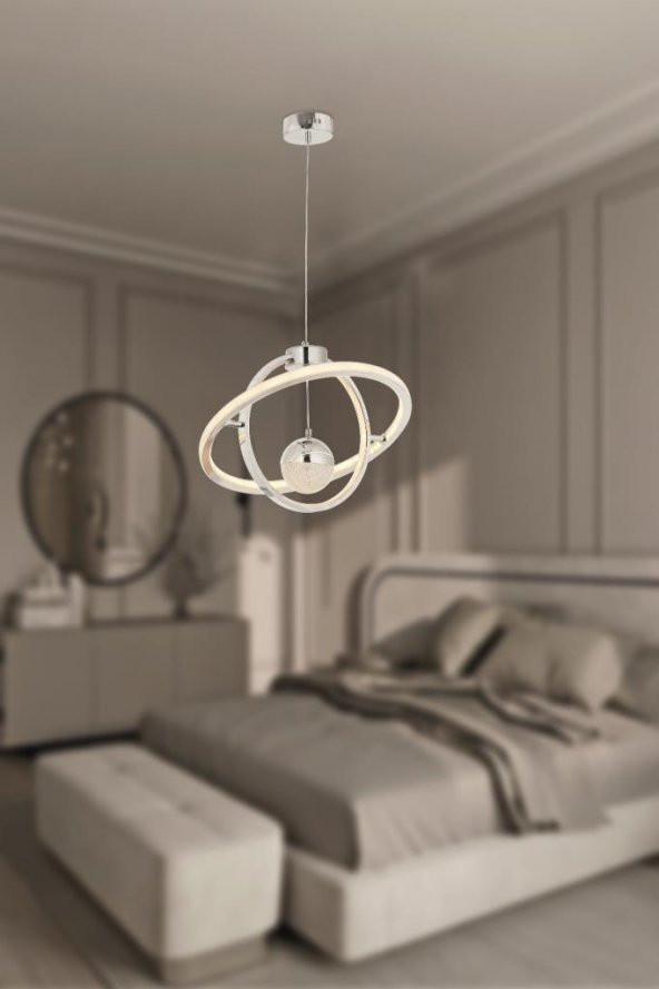 Eray Aydınlatma 166079-40 Led Krom Avize - Resim 2