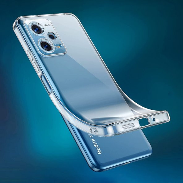 Xiaomi Redmi Note 12 Pro 5G Kılıf Kamera Korumalı Silikon Şeffaf Arka Kapak - 2