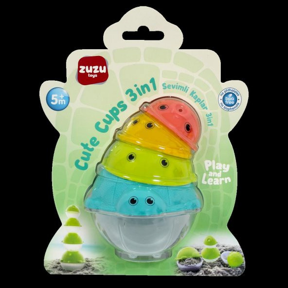 Zuzu Toys İç İçe Geçmeli Kaplar 3in1 4074 Bebek Oyuncağı - 4