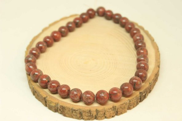 Jasper Taşı YARIM Dizi 12mm Aralığı (25860) (18cm uzunluğundadır) - Resim 3