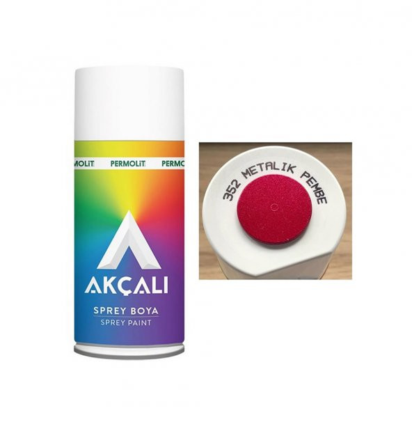 Akçalı Sprey Boya 352-METALİK PEMBE 400 ml