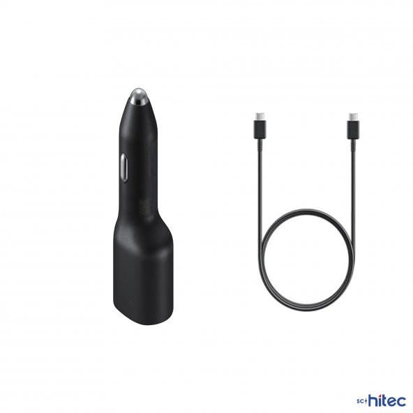 ScHitec 40200 Super Fast Turbo Araç Şarj Aleti (45W + 15W) Kablolu Set Siyah - 2