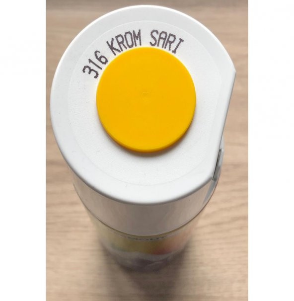 Akçalı Sprey Boya 316-KROM SARI (RAL-1023) 400 ml