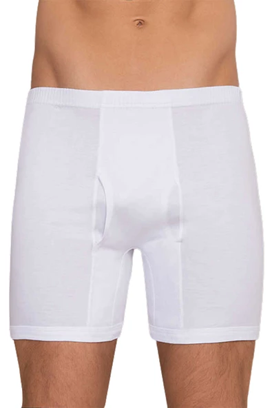 Berrak Erkek Beyaz 3'lü Pamuklu Klasik Paçalı Külot - 3