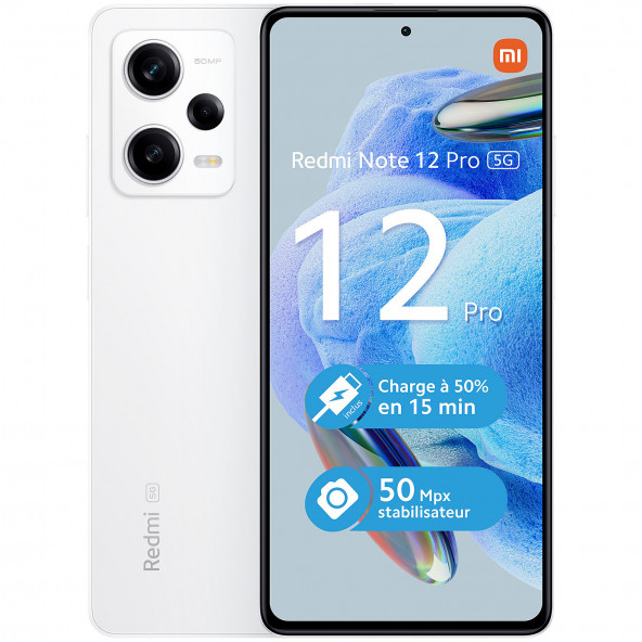 Redmi Note 12 Pro 5G 8GB + 256GB Beyaz Cep Telefonu (İthalatçı Garantili) - 3